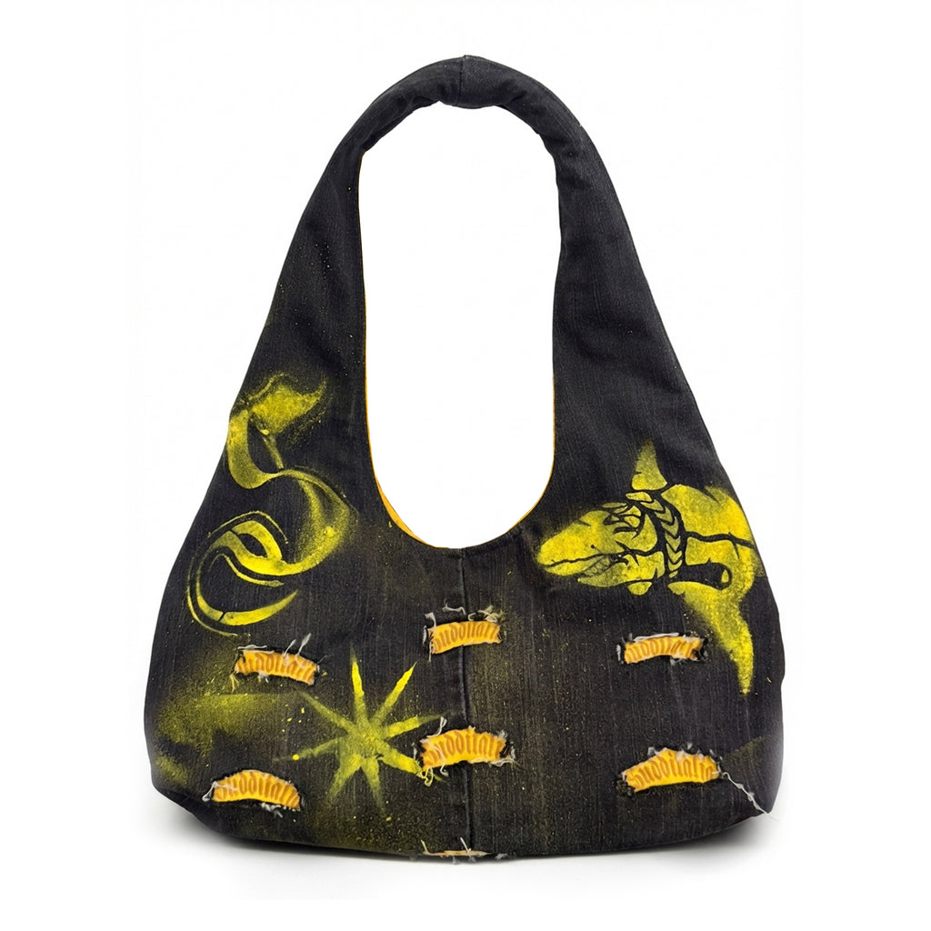 ‘’Big Ass’’ Denim Bag- Black Edition