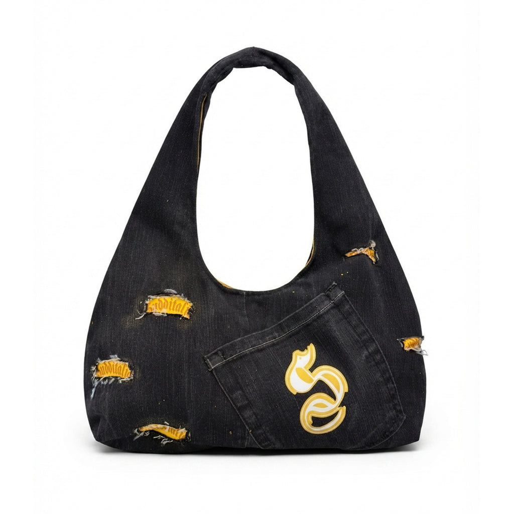 ‘’Big Ass’’ Denim Bag- Black Edition