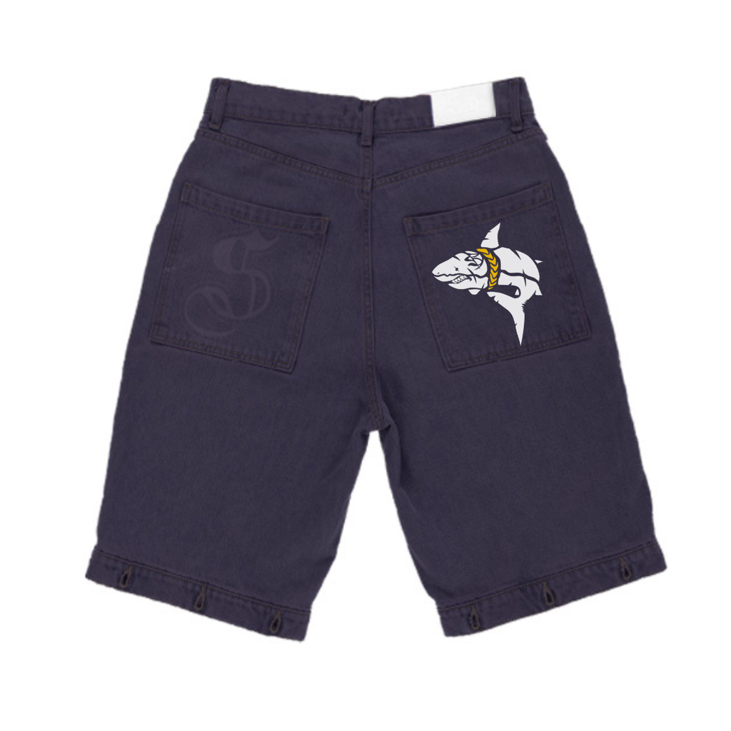 Jeans Long Short Dark Purple