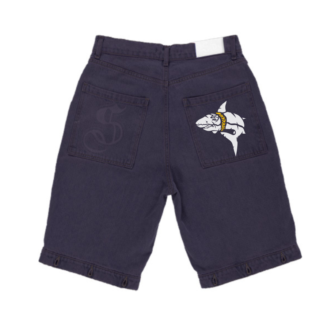 Jeans Long Short Dark Purple