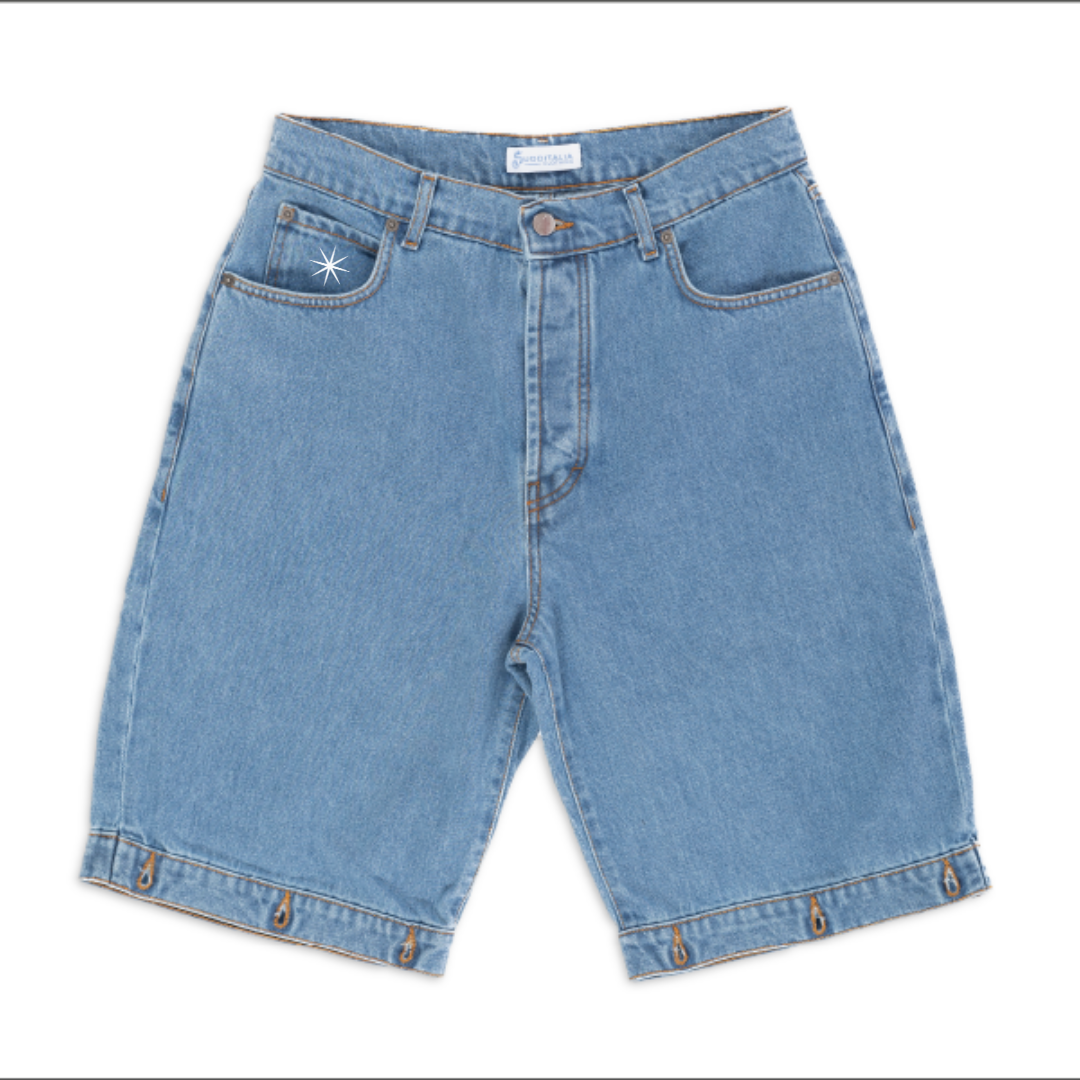 Jeans Long Short Double Stone Wash