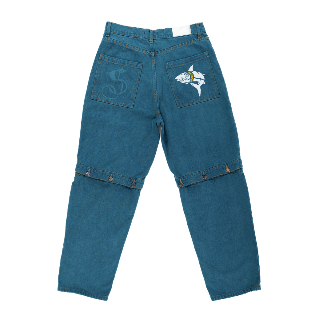 Jeans Long Short Acqua