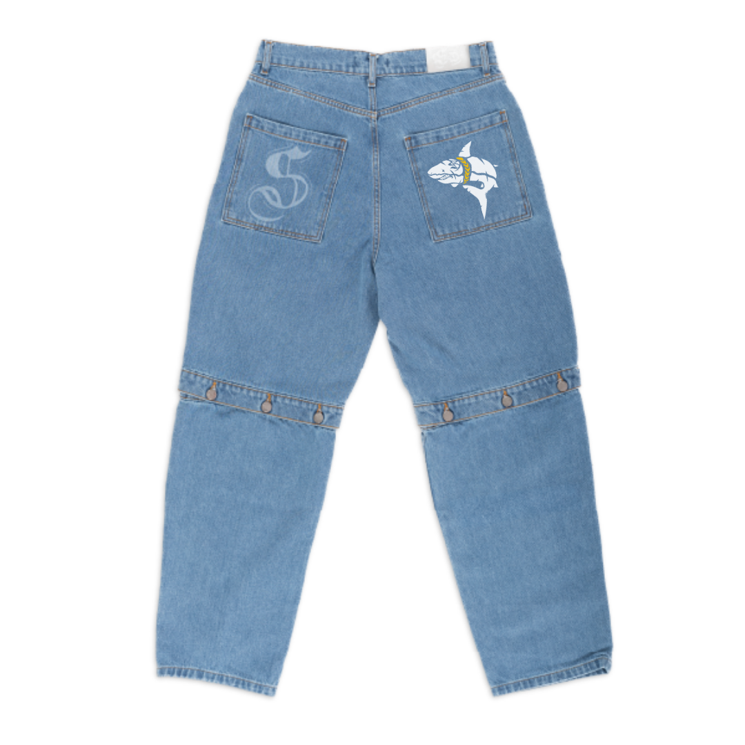 Jeans Long Short Double Stone Wash